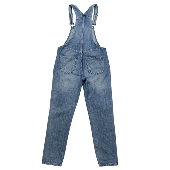 Pistola Denim Bailey Overall XS Old School Blue Distressed Straight Leg Fall - Picture 11 of 13